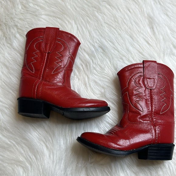 Old West Other - Old West Kids Red Cowboy Boot Size 12M